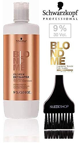 Schwarzkopf Professional BLONDE ME Premium DEVELOPER Oil Formula  STYLIST KIT  33.8 oz   1000ml BLONDME  9%   30 Volume