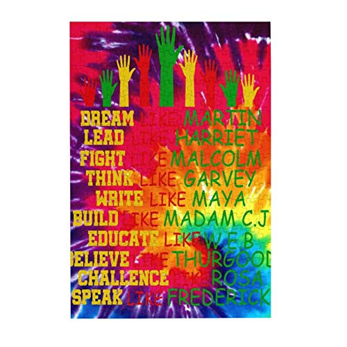 Jigsaw Puzzles Black History Month Famous Figures Large Wooden Puzzles for Adults 300 Piece