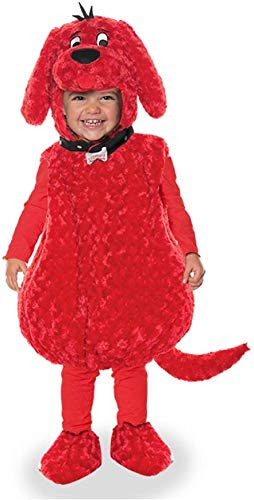 UNDERWRAPS Toddler's Clifford The Big Red Dog Costume Belly Babies  Large  2-4T