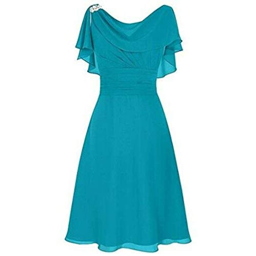 Aniywn Women Formal Wedding Bridesmaid Dress Plus Size High-Waist Party Ball Prom Gown Cocktail Dress Blue Aniywn Women Formal Wedding Bridesmaid Dress Plus Size High-Waist Party Ball Prom Gown Cocktail Dress Blue