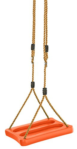 Swingan - One of A Kind Standing Swing with Adjustable Ropes - Fully Assembled - Orange