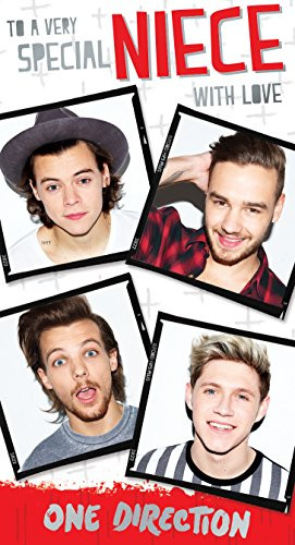 Official One Direction  1D  Birthday Card - Neice