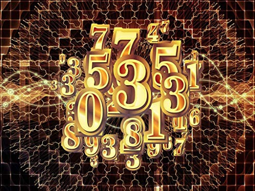Jigsaw Puzzles 1000 Piece Golden Grid Stereo Numbers Brain Wooden Jigsaw Puzzles 1000 Pieces for Adults Kids Teens Game Toy Gifts
