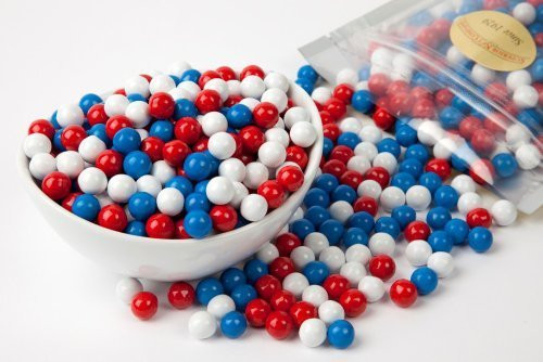 Red  White and Blue Sixlets  4 Pound Bag