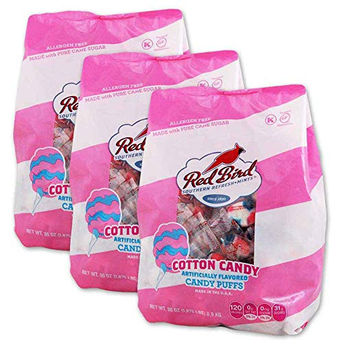 Red Bird Cotton Candy Puffs 3-30 oz bags