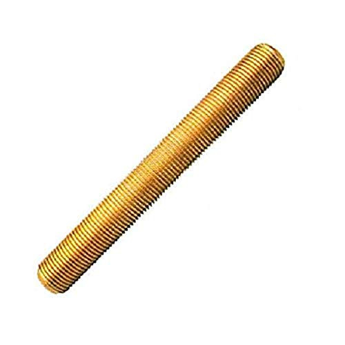 Brass Fully Threaded Rod  Meets DIN 975  M8-1.25 Thread Size  1 m Length  Right Hand Threads