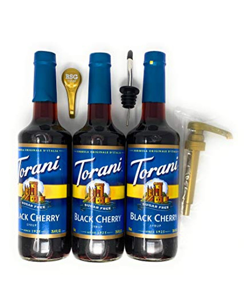 Torani 3 Pack Sugar Free Syrup Black Cherry 750 ml Torani 3 Pack Sugar Free Syrup Black Cherry 750 ml