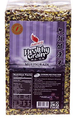 ????? Healthy Grain Multigrain Mixed Rice  red Cargo rice  brown rice  black sweet rice  Job's tear  Split Mung Beans  Sweet Cargo Rice  4.4 lbs
