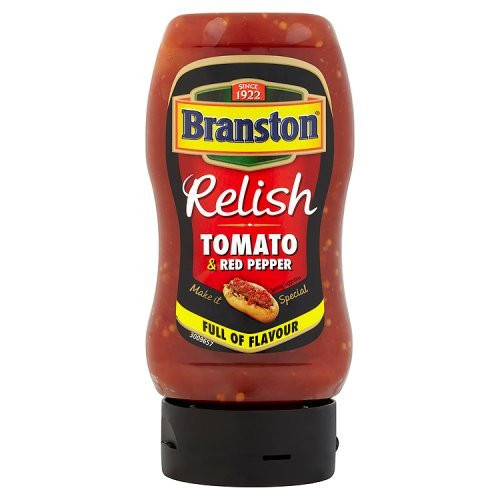 Branston Tomato  and  Red Pepper Relish Hot Dog Relish Tomato  and  Red Pepper