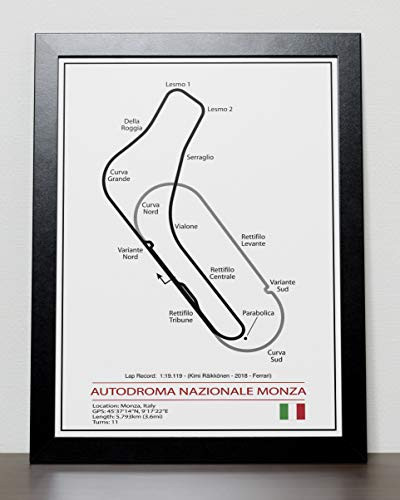 MONZA Grand Prix Track Poster - Formula One