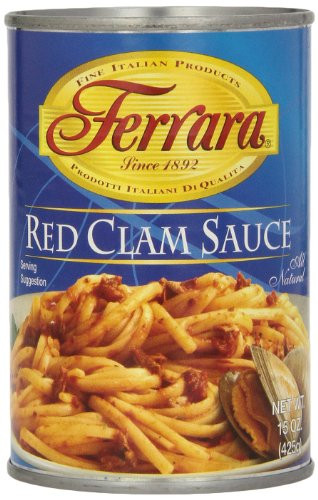 Ferrara Red Clam Sauce  15-Ounce Cans  Pack of 12