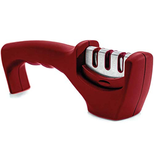 Knife Sharpener Premium Kitchen Knife Sharpener 3-Stage Professional Knife Sharpener Accessories to Repair Grind Polish Blade Restore Dull Knife for A Sharp Edge Red Knife Sharpener Premium Kitchen Knife Sharpener 3-Stage Professional Knife Sharpener Accessories to Repair Grind Polish Blade Restore Dull Knife for A Sharp Edge Red