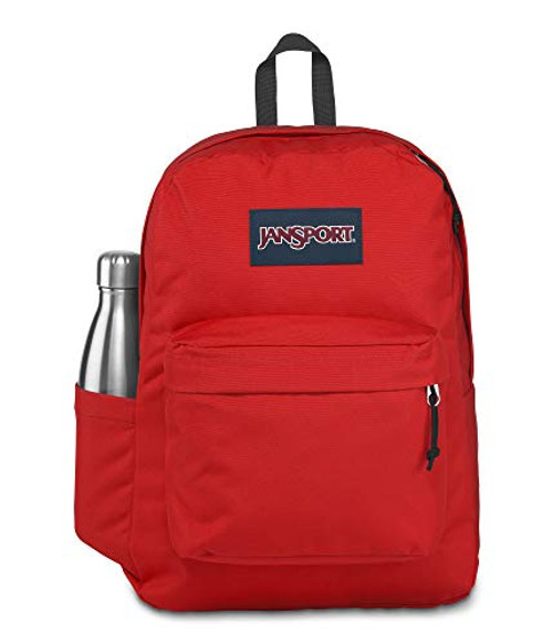 JanSport SuperBreak Backpack - School  Travel  or Work Bookbag with Water Bottle Pocket