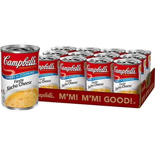 Campbell's Condensed Fiesta Nacho Cheese Soup 10.75 oz. Can Pack of 12 Campbell's Condensed Fiesta Nacho Cheese Soup 10.75 oz. Can Pack of 12