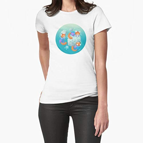 Red Space Pandas in Brighter Skies Fitted TShirt  Unisex Hoodie  Sweatshirt For Mens Womens Ladies Kids