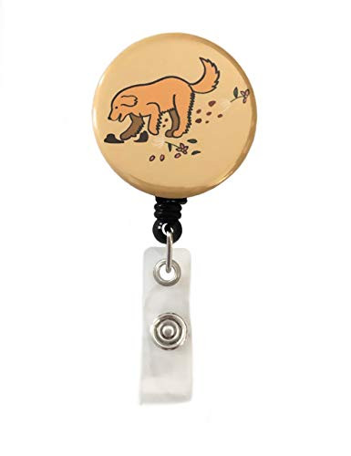Bad Dogs Retractable Badge Reel ID Badge Holder (A Golden Opportunity)