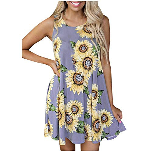 Women Summer Casual Sleeveless Mini Plain Pleated Tank Vest Dresses Womens Hawaiian Dress Casual Beach Dress Purple Women Summer Casual Sleeveless Mini Plain Pleated Tank Vest Dresses Womens Hawaiian Dress Casual Beach Dress Purple