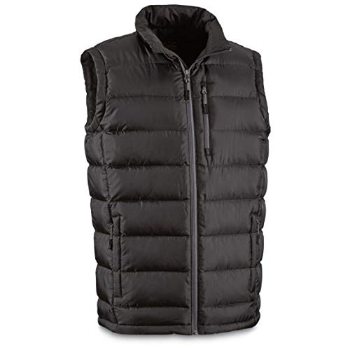 Guide Gear Men's Down Vest  Black  LARGE