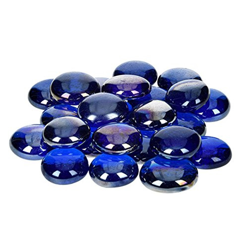 EFCO 2274048 Glass Nuggets Iridescent 13-15mm Blue  10 x 10 x 5 cm