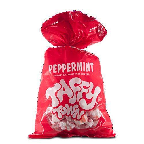 Peppermint Red  and  White Gourmet Salt Water Taffy 5 Pound Bag  Bulk  by Taffy Town