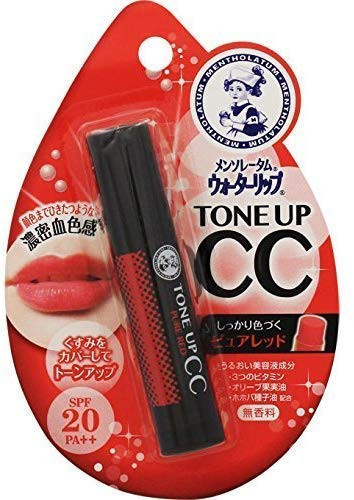 Rohto Pharmaceutical Mentholatum Water Lip CC Pure Red 4.5gx3