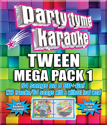 Party Tyme Karaoke - Tween Mega Pack 1  8 CD  64Plus64-Song Party Pack