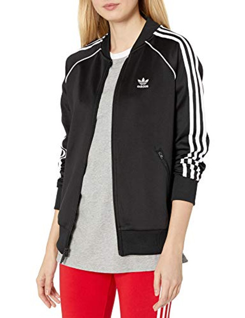 adidas Originals Women's Super Women Track Top  Black White  S adidas Originals Women's Super Women Track Top  Black White  S
