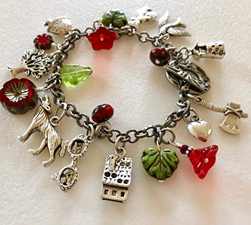 Little Red Riding Hood Charm Bracelet Story Bracelet Fairy Tale Charm Bracelet Children's Story Brothers Grimm Fairy Tale Fantasy. Little Red Riding Hood Charm Bracelet Story Bracelet Fairy Tale Charm Bracelet Children's Story Brothers Grimm Fairy Tale Fantasy.
