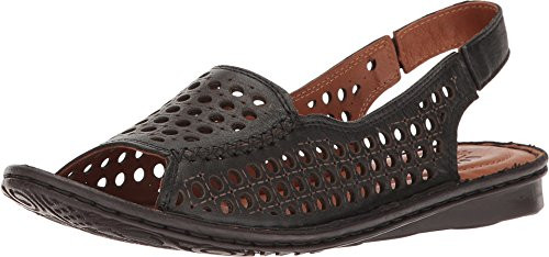 Spring Step Women's Jordana Sandal  Black  39 Medium EU  US 8.5 US