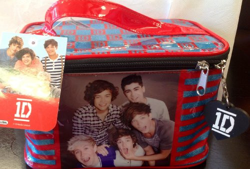 1D One Direction Metallic Train Case Blue Red