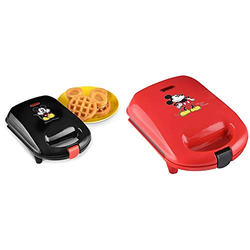 Disney DCM-9 Mickey Mini Waffle Maker  Black  and  Cake Pop Maker  One Size  Red