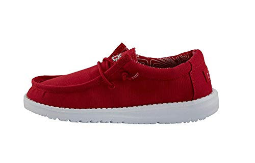 Hey Dude Boy's Wally Youth Red  Size 4