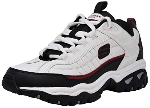 Skechers Men's Energy Afterburn White Black Red Road Running Shoes 11 M US