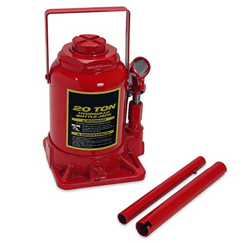 Stark 20-Ton Hydraulic Bottle Jack Large Capacity Weight Lifting Equipment with Handle  Red