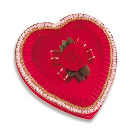 Russell Stover Red Fancy Foil Heart  16 oz.