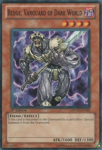 Yu-Gi-Oh - Beiige, Vanguard of Dark World -SDGU-EN010- - Structure Deck 21- Gates of The Underworld - 1st Edition - Common