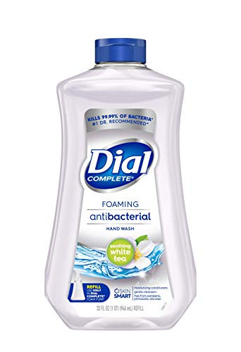 Dial Complete Antibacterial Foaming Hand Wash Refill, Soothing White Tea, 32 Fluid Ounces