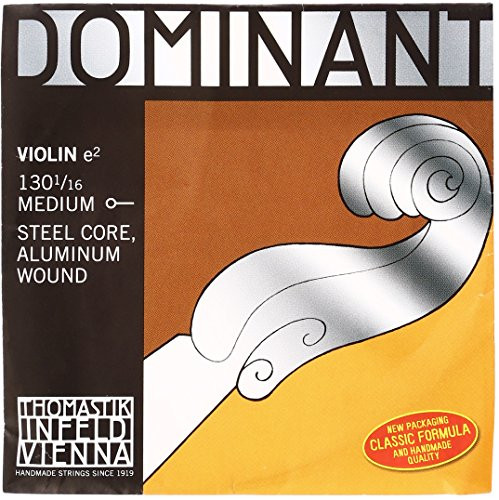 Thomastik-Infeld 130.11600000000001 Dominant Violin String, Single E String, 130, 1/16 Size, Aluminum Wound, Ball End
