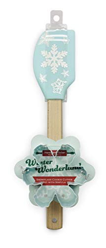 Handstand Kitchen Winter Wonderland Spatula and Snowflake Shaped Cookie Cutter Set