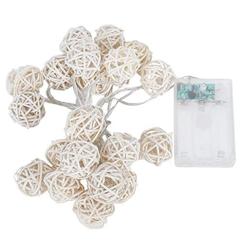 Raguso Color String Lights 3.1m Sepak Takraw Battery String Lights Takraw Ball Battery Box String Lights for Christmas Day