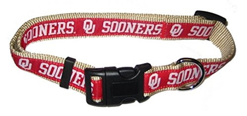Pets First Oklahoma Sooners Nylon Collar for Pets -NCAA Official Size Medium