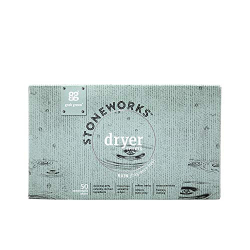 Grab Green Stoneworks Dryer Sheets Rain 50 Compostable Sheets