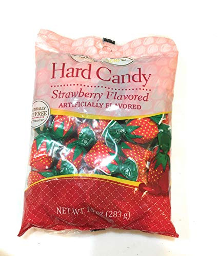 -1- 10 Oz bag Coastal Bay Strawberry Flavored Hard Candy