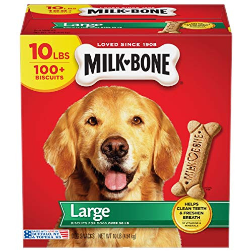 Milk-Bone Original Dog Treats Biscuits for Large Dogs, 10 Pounds