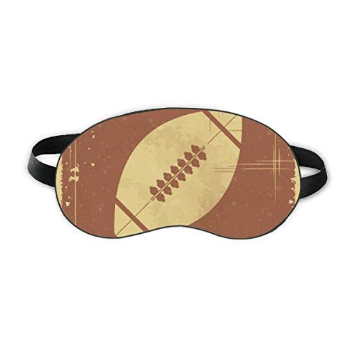 Football Sport Illustration Brown Pattern Sleep Eye Shield Soft Night Blindfold Shade Cover