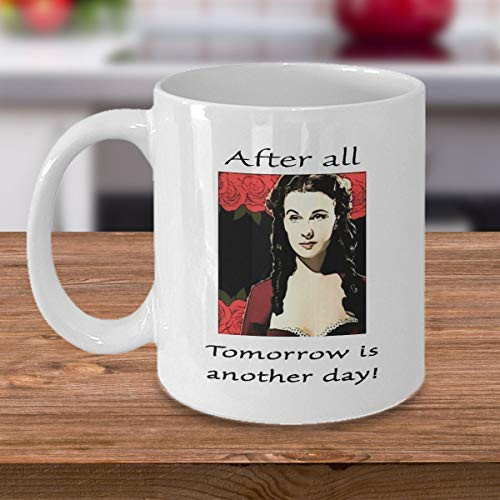 Gone With The Wind Coffee Mug Collectible Scarlett Oâx20AC-hara Gift Classic Movie Sayings Silver Screen Film Inspired Fan Collector Memorabilia