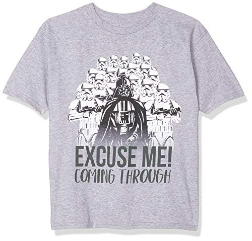 STAR WARS Boys' Darth Vader Stormtrooper T-Shirt Heather Gray