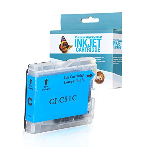 SuppliesOutlet Compatible Ink Cartridge Replacement for Brother LC51 / LC51C -Cyan,1 Pack- SuppliesOutlet Compatible Ink Cartridge Replacement for Brother LC51 / LC51C -Cyan,1 Pack-