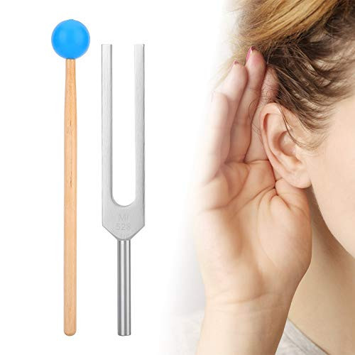 Aluminum Tuning Fork, Hammer Ball Diagnostic Nervous System Testing Tuning Fork with Portable Bag, Healing Tuning Fork with Mallet