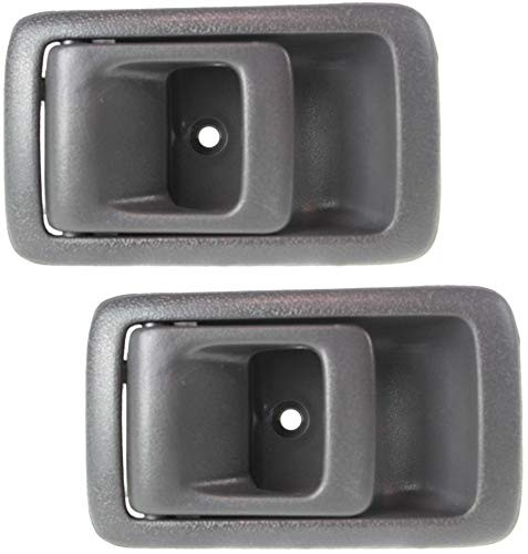 Garage-Pro Aftermarket Front and Rear Interior Door Handle Compatible with 1987-1991 Toyota Camry and 2001-2004 Toyota Tacoma Textured Gray, Set of 2, Driver Side